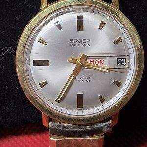 Vintage 1960s Gruen Precisionist Day Date